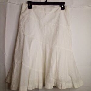 Edme & Esyllte Skirt Women 6 A-Line Knee Length 100% Cotton Cottagecore White